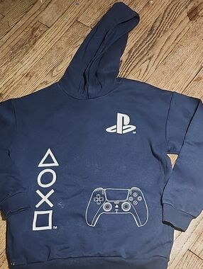 Sony Navy Hoodie with White PlayStation Icons